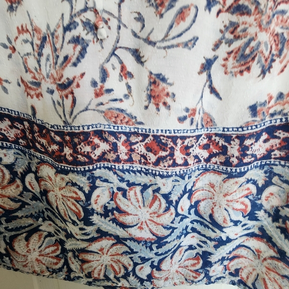 Lucky Brand ☆ Floral Print Women's Top. NWOT Pit - Pit 19" - Picture 8 of 10